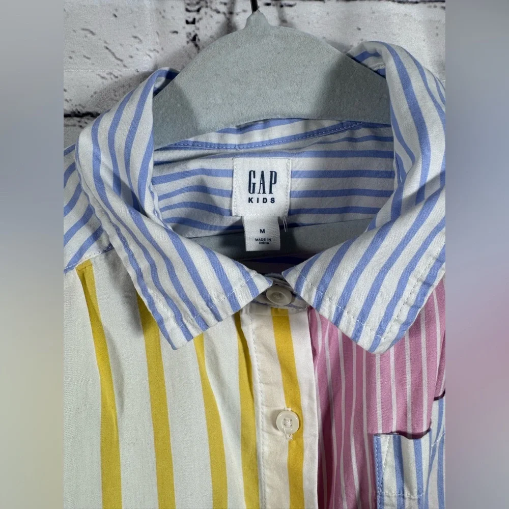 Gap Kids M EUC Mixed Striped Shirt Dress